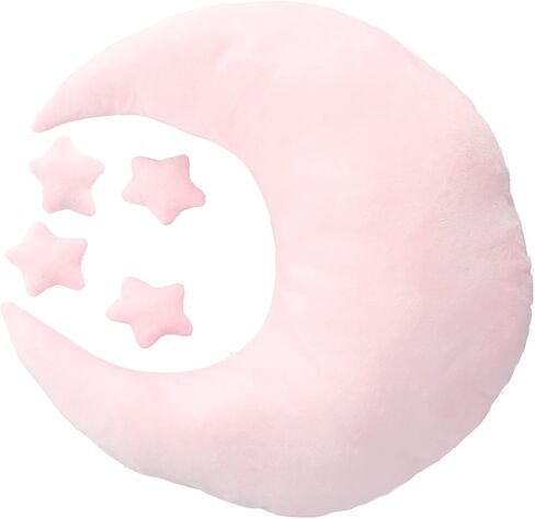 Newborn Photography Props, Baby Moon Pillow Infant Photography Props Set | Soft Newborn Photography Posing Pillows with Moon and Star Celestial Decor for Infant Photography (Pink) in Kuwait