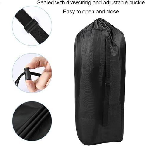 Stroller Travel Bag Waterproof for Airplane with Carry Strap Baby Stroller Cover for Airplane Perfect for Baby Travel Essentials (Black) in Kuwait
