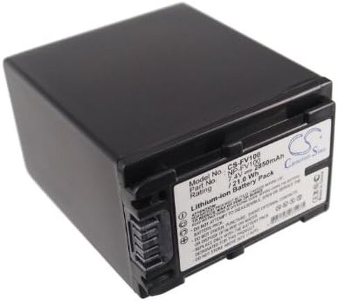 Cameron Sino Battery for Sony HDR-CX300E, HDR-CX350, HDR-CX350V, HDR-CX370, HDR-CX370V, HDR-CX550, HDR-CX550E, HDR-CX550V, HDR-CX550VE, HDR-HC3, HDR-HC7, HDR-TG1, HDR-TG3E 2850mAh in Kuwait