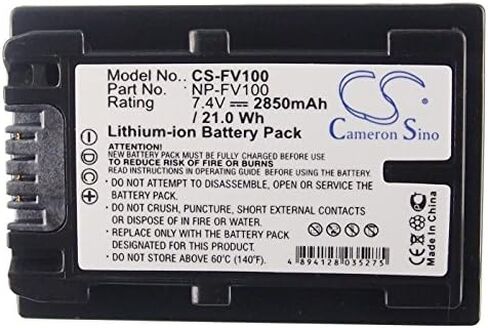 Cameron Sino Battery for Sony HDR-CX300E, HDR-CX350, HDR-CX350V, HDR-CX370, HDR-CX370V, HDR-CX550, HDR-CX550E, HDR-CX550V, HDR-CX550VE, HDR-HC3, HDR-HC7, HDR-TG1, HDR-TG3E 2850mAh in Kuwait