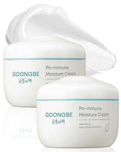 GOONGBE Pri-mmune Moisture Cream - Korean Baby Body Cream with Shea Butter - Hypoallergenic Gentle Daily Moisturizer for Dry Skin - Fast Absorbing, Naturally Derived Non-Sticky Cream, 6.1oz. 2 Pack in Kuwait