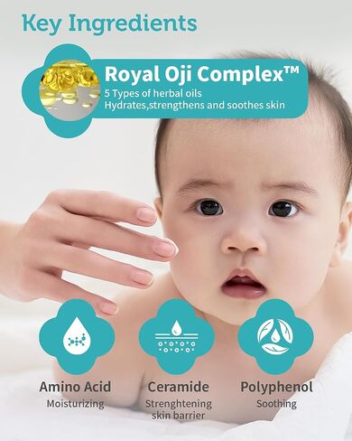 GOONGBE Pri-mmune Moisture Cream - Korean Baby Body Cream with Shea Butter - Hypoallergenic Gentle Daily Moisturizer for Dry Skin - Fast Absorbing, Naturally Derived Non-Sticky Cream, 6.1oz. 2 Pack in Kuwait