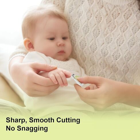 Baby Nail Clippers for Newborns, Infants & Toddlers, Curved Blade | Stainless Steel, Built-in Nail Catcher, Ergonomic Non-Slip Handle, Portable Baby Grooming Tool, Green in Kuwait