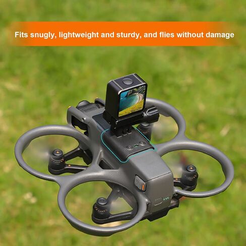 AMONIDA Drone Camera Mount, Multifunctional Adapter Bracket, 1/4 Screw Hole Mount with Secure Mounting, Lightweight Compact Design for Action 2 Go 3 Go 2 1 and Drone Light in Kuwait