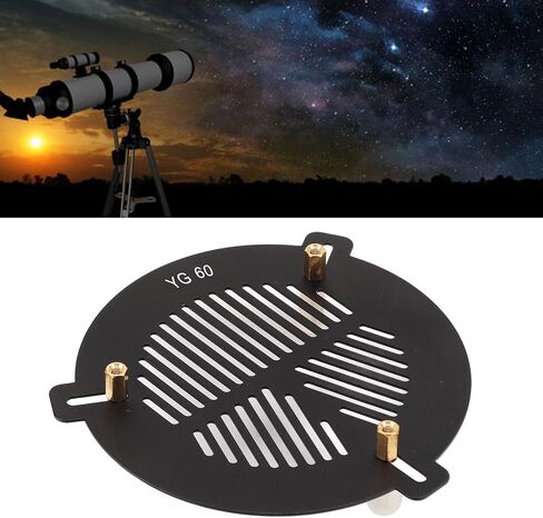 Bahtinov Mask Focusing Mask for Telescopes, Focus Fishbone Astronomical Part for 63 to 89mm Outer Diameter Reflector Refractor Dobsonian 3 Bolt Clamp in Kuwait