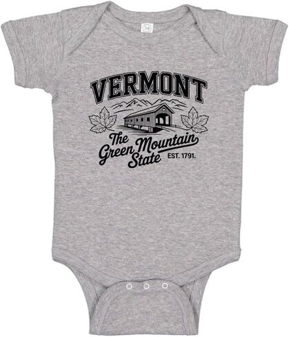 TATY Kids Green Mountain State Vermont Baby Infant Bodysuit in Kuwait