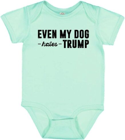 TeesAndTankYou Even My Dog Hates Trump Baby Infant Bodysuit in Kuwait