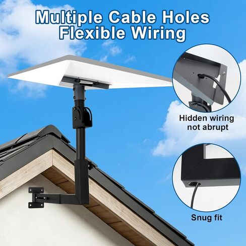 Adjustable Wall Mount for Starlink Gen 3 Telescoping Mount | for Starlink Gen 3 & Standard 4 / 4X，Mounting Accessories Include Pipe Adapter in Kuwait