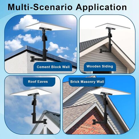 Adjustable Wall Mount for Starlink Gen 3 Telescoping Mount | for Starlink Gen 3 & Standard 4 / 4X，Mounting Accessories Include Pipe Adapter in Kuwait