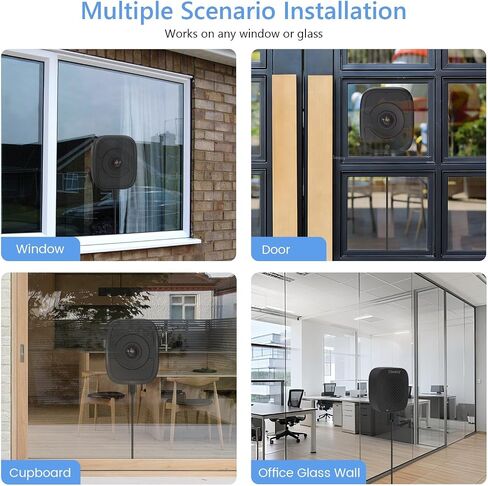 Hieasy 8MP 4K Window Camera Magnetic Mount with 32GB SD Card,5GHz&2.4GHz WiFi Indoor Cameras for Home Security with Color Night Vision,AI Human Vehicle Detection,No Subscription,24/7 Recording in Kuwait