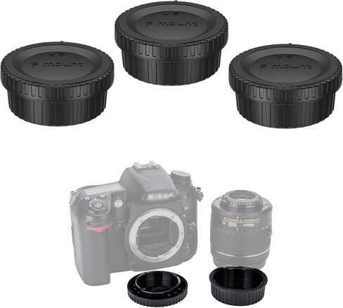 JJC 5-Pack Rear Lens Cap for Nikon F Mount Lenses, Replaces Nikon LF-4 | for Nikon AF-S 50mm f/1.8G, AF-S 85mm f/1.8G, AF-S 18-55mm f/3.5-5.6, AF-S 24-70mm f/2.8E ED VR on D7100 D5600 D3500 D3300 in Saudi Arabia