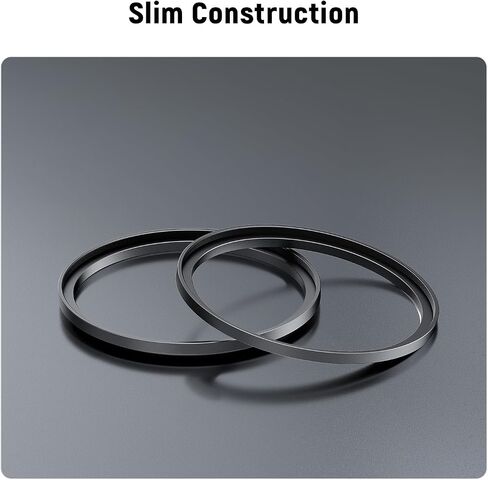 NEEWER 67-72mm Step Up Ring Adapter (2 Pack) with Cleaning Cloth, Ultra Slim Aluminum Alloy Lens Filter Adapter Ring for 67mm Camera Lens to Use 72mm Filter in Kuwait
