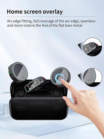 Screen Protector for Insta360 Mic Pro,Anti-Scratch 9H Hardness Tempered Glass Flim,HD Clear,Bubble Free,Easy Installation,2 Set(4 Transmitters Tempered Glass + 2 Receiver Soft Flim) in Kuwait
