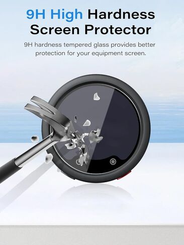 2 Pack Screen Protector for Insta360 Mic Pro Transmitter, 9H Hardness Tempered Glass,Bubble Free,Anti-Scratch,HD Clarity, Case Friendly in Kuwait