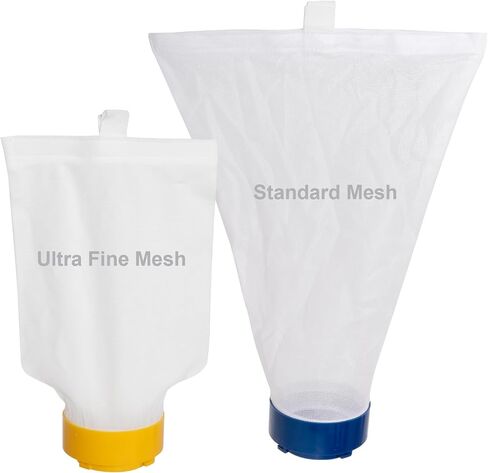 POOLAZA Pool Vacuum Bag Replacement for T3310 Series, Standard & Fine Mesh | 2-Pack Replacement Bags, Standard Mesh for Leaves & Debris, Ultra Fine Mesh for Small Particles, Secure Twist Lock Design in Kuwait