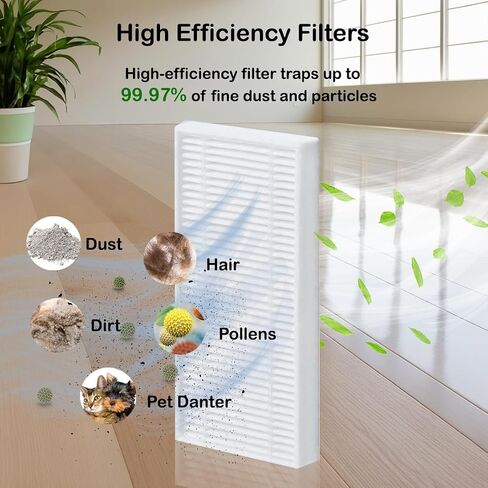 Replacement Parts Compatible with eufy Robot Vacuum C10, 8 Filter Sets + 8 Side Bruhses + 2 Rolling Brushes accessories for C10 with Self Emptying in Kuwait