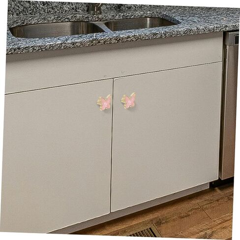 2pcs Decorative Butterfly Knobs Zinc Alloy Dresser Pulls for Cabinets Comfortable Grip Small Drawer Handles Multipurpose Use Kitchens and Bedrooms in Kuwait