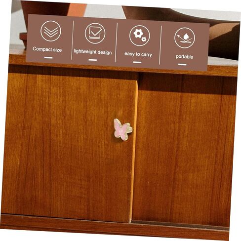 2pcs Decorative Butterfly Knobs Zinc Alloy Dresser Pulls for Cabinets Comfortable Grip Small Drawer Handles Multipurpose Use Kitchens and Bedrooms in Kuwait