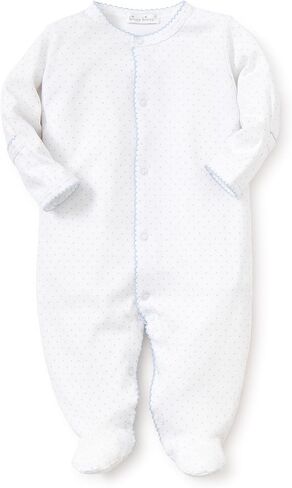 Kissy Kissy Baby Boys and Girls 100% Pima Cotton New Kissy Dots Print Snap Front Footie Pajamas in Kuwait