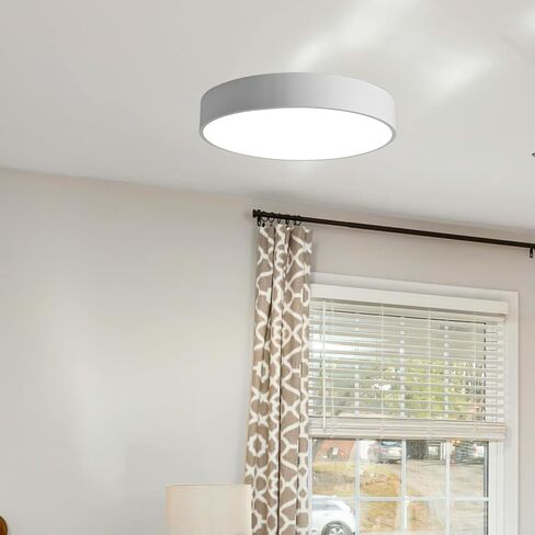 KALLORY Lamp Bedrooms and Replacement Effortless Experience, Rooms Light White Acrylic round Diffuser Disc 13.6 Inch Plastic Lamp Shade with Soft Ceiling Fixtures Living in Kuwait