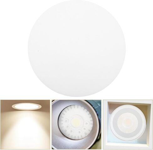8pcs Inch round Recessed Light Shade Diffuser Cover PC Material Sturdy Panel with Even Soft Light for Indoor Residential Use for Pendant Lamps and Drum Lampshades in Kuwait