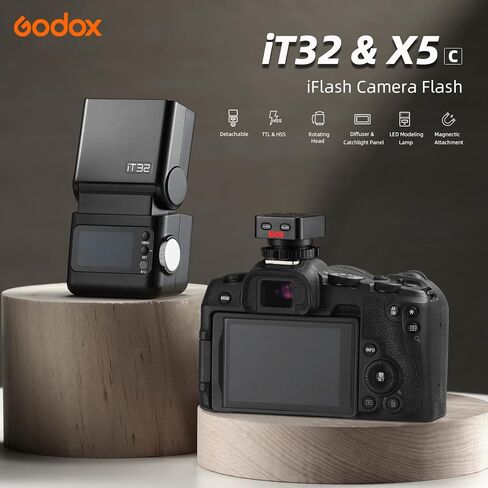 Godox X5C TTL HSS Wireless Flash Trigger for Canon | TTL support with 1/8000s high speed sync. 2.4G wireless transmission for stable reliable signal. in Kuwait
