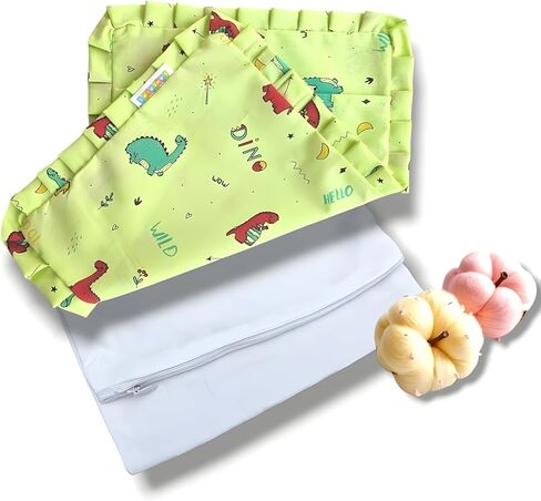 SAMSPIRE Refillable 100% Cotton Mustard Seed Rai Pillow Cover, Only Pillow Cover Without Mustard Seeds, with Outer and Inner Zipper Cover (Yellow CAR Cover) in Kuwait