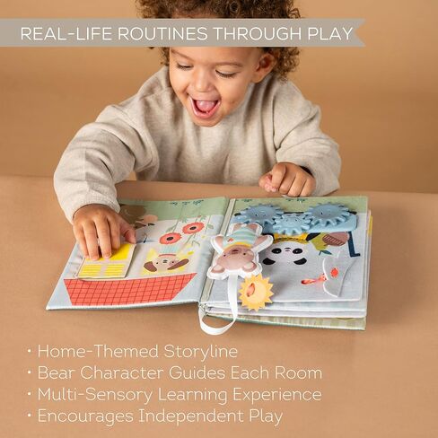 Taf Toys Home Busy Book for Toddlers 1-3 Interactive Educational Learning Quiet Book, Montessori toys for Boy Girl Birthday Gift, Ideal Toddler Busy Book for 1 Year Old Busy Board Quiet Activity Books in Kuwait