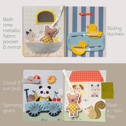 Taf Toys Home Busy Book for Toddlers 1-3 Interactive Educational Learning Quiet Book, Montessori toys for Boy Girl Birthday Gift, Ideal Toddler Busy Book for 1 Year Old Busy Board Quiet Activity Books in Kuwait