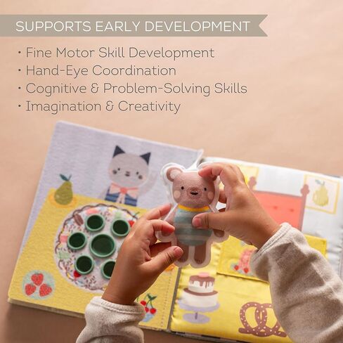 Taf Toys Home Busy Book for Toddlers 1-3 Interactive Educational Learning Quiet Book, Montessori toys for Boy Girl Birthday Gift, Ideal Toddler Busy Book for 1 Year Old Busy Board Quiet Activity Books in Kuwait