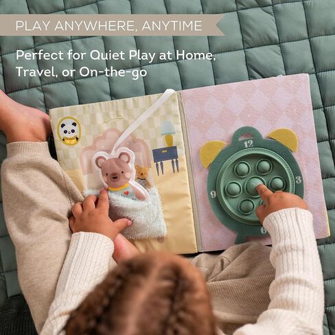 Taf Toys Home Busy Book for Toddlers 1-3 Interactive Educational Learning Quiet Book, Montessori toys for Boy Girl Birthday Gift, Ideal Toddler Busy Book for 1 Year Old Busy Board Quiet Activity Books in Kuwait