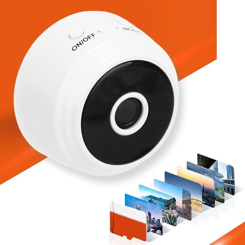 Mini Camera, 1080P Security Camera with Night Mode Motion Detection, Magnetic Sports Camera with Built in Battery, for Pet Baby Elderly Nanny Outdoor (White) in Kuwait