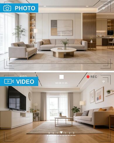 HD 1080P Camera WiFi, Wireless Wall Outlet Cam with Motion Detection, Free SD Card, Loop Recording,No Audio Indoor Nanny Cameras for Home Security/Office/Baby & Pet in Kuwait