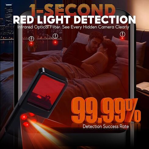 Hidden Camera Detectors, Anti-spy Camera Detector, Wireless Signal Scanner & Hidden Devices Detector for Office/Car/Bathroom/Hotel. 5 Sensitivity Levels, 5 Detection Modes, 25H Usage in Kuwait