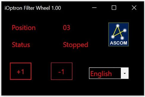 iEFW-15 5-Position Electronic Filter Wheel for 1.25" Filters in Saudi Arabia