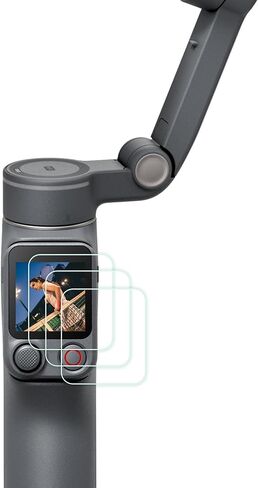 PCTC 3 Pack Screen Protector for DJI Osmo Mobile 8 Pro Accessories | 9H Hardness Tempered Glass, Anti-Scratch, Bubble-Free, HD Clear, Anti-Fingerprint in Kuwait