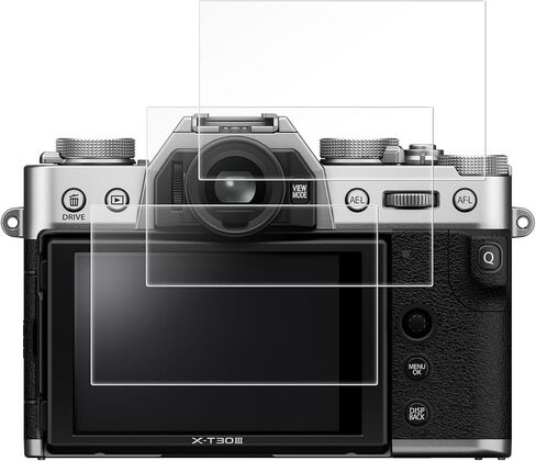 3 Pack Screen Protector Compatible with Fujifilm X-T30 III, 9H Hardness Tempered Glass HD Clear Anti-Scratch in Kuwait