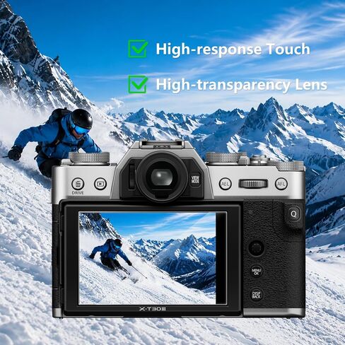 3 Pack Screen Protector Compatible with Fujifilm X-T30 III, 9H Hardness Tempered Glass HD Clear Anti-Scratch in Kuwait