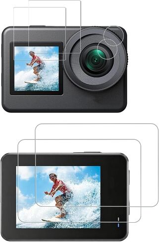 [2+2+2 Pack] for AKASO Brave 7 Action Camera Hydrogel Film Screen Protector. Self-Healing Anti-Scratch Bubble Free Easy Installation. in Kuwait