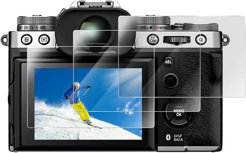 Rieibi (3 Packs) Screen Protector for Fuji XT5 X-T5, 0.25mm Fujifilm XT5 X-T5 Camera Tempered Glass Film for Fuji XT5 Accessories in Kuwait