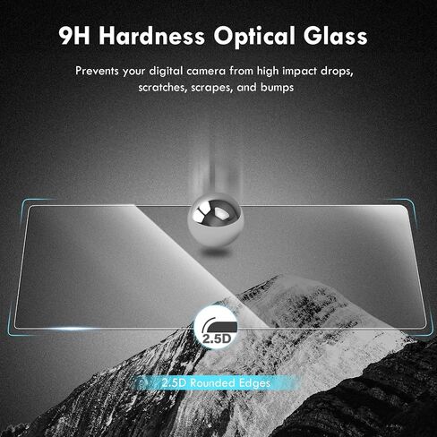 Rieibi (3 Packs) Screen Protector for Fuji XT5 X-T5, 0.25mm Fujifilm XT5 X-T5 Camera Tempered Glass Film for Fuji XT5 Accessories in Kuwait
