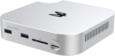 Blackjet MiniRaiden Thunderbolt 5 Dock for Mac mini M4 / M4 Pro – 80Gbps Docking Station with M.2 NVMe SSD (Up to 6000MB/s), microSD, SD UHS-II, USB-A 10Gbps, DisplayPort 2.1, Audio Jack in Kuwait