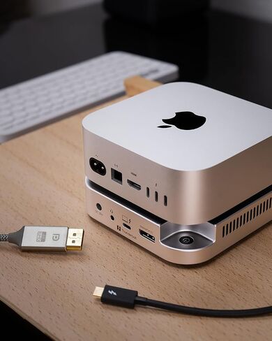 Blackjet MiniRaiden Thunderbolt 5 Dock for Mac mini M4 / M4 Pro – 80Gbps Docking Station with M.2 NVMe SSD (Up to 6000MB/s), microSD, SD UHS-II, USB-A 10Gbps, DisplayPort 2.1, Audio Jack in Kuwait