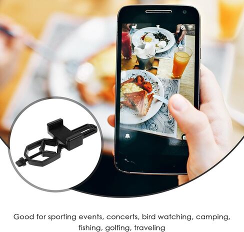 MERRYHAPY Portable Material 360 Rotation Plastic Degree Photography, Telescope Holder Clip for Compatible 61-93mm and 22-44mm Phone Smartphone Phones Eyepieces, for Outdoor and Camping Use in Kuwait