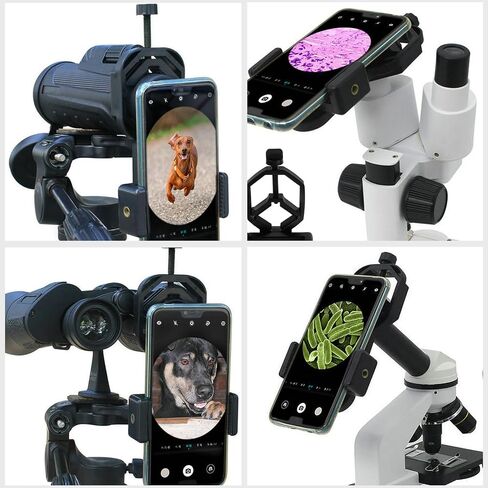 MERRYHAPY Portable Material 360 Rotation Plastic Degree Photography, Telescope Holder Clip for Compatible 61-93mm and 22-44mm Phone Smartphone Phones Eyepieces, for Outdoor and Camping Use in Kuwait