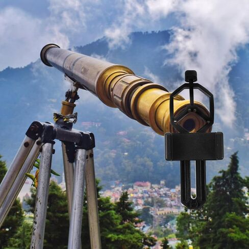 Universal 61-93mm for Phones Clip Mobile Holder Telescope Phone 360° Rotation Compatible 22-44mm Eyepiece for Bird Watching and Traveling in Kuwait