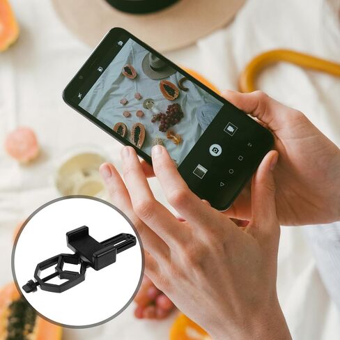 Universal 61-93mm for Phones Clip Mobile Holder Telescope Phone 360° Rotation Compatible 22-44mm Eyepiece for Bird Watching and Traveling in Kuwait