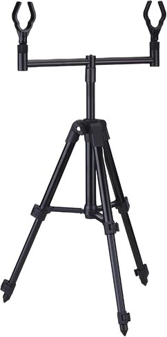 CHICIRIS Fishing Rod Tripod, Adjustable Height 26-62cm Aluminum Alloy Folding Fishing Pole Holder with Non Slip Base, for Sea and Ground in Kuwait