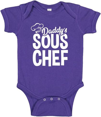 Daddy's Sous Chef Assistant Cook Baby Bodysuit Infant One Piece or Toddler T-Shirt in Kuwait