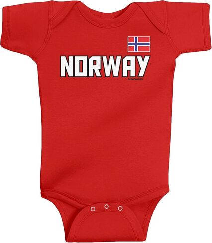 Threadrock Unisex Baby Norway National Pride Bodysuit in Kuwait